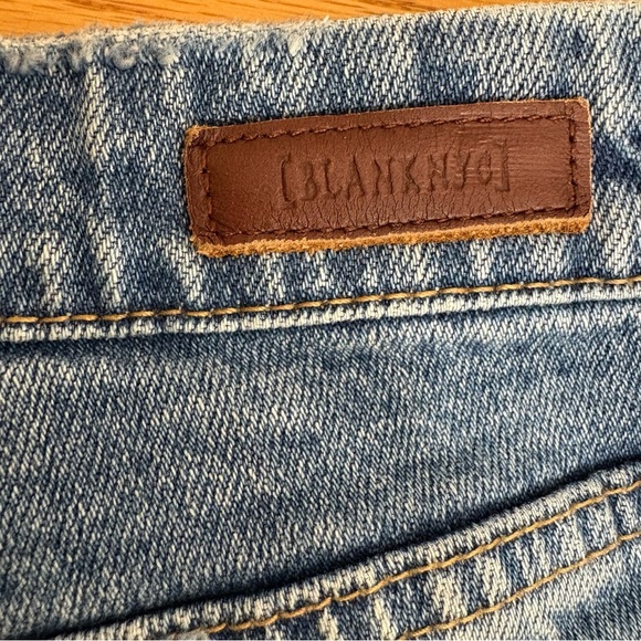 BLANK NYC The Baxter Ribcage Straight Leg High Rise Distressed Denim Jeans 28 6 - Picture 9 of 17